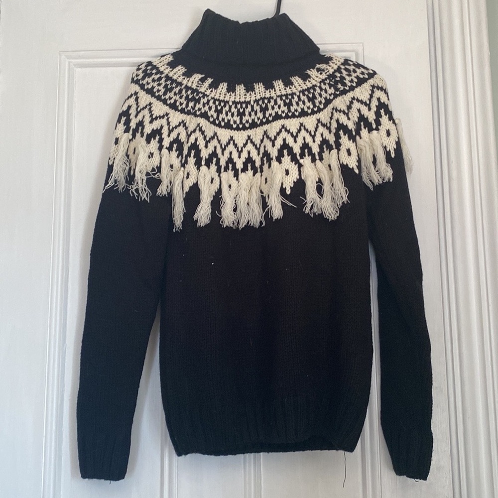 Black Turtleneck Sweater, Size Small